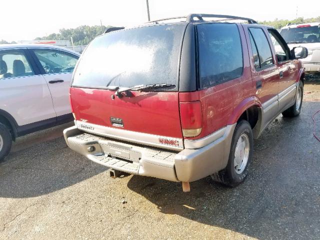 1GKCS13W8X2541782 - 1999 GMC JIMMY RED photo 4