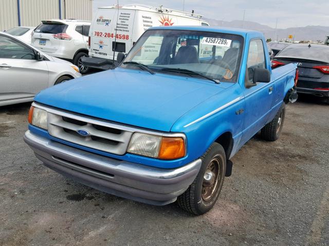 1FTCR10A9TUD40360 - 1996 FORD RANGER BLUE photo 2