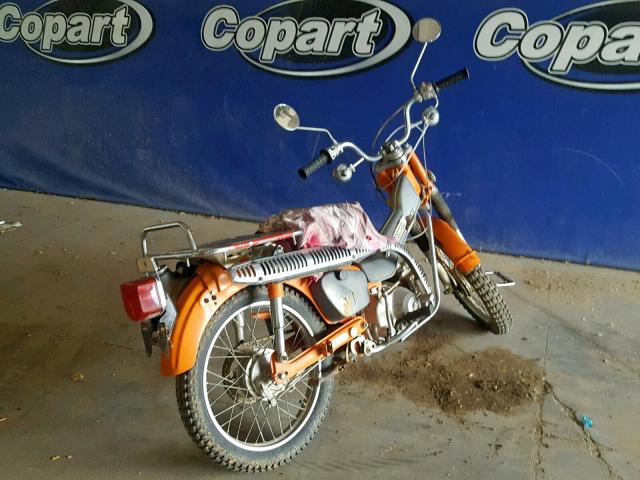 CT901523560 - 1974 HONDA MOTORCYCLE ORANGE photo 4