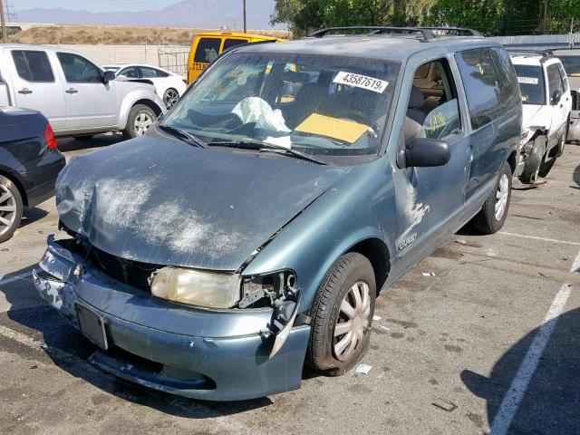 4N2DN11W7TD841996 - 1996 NISSAN QUEST XE GREEN photo 2