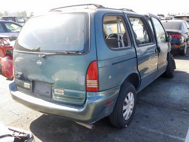 4N2DN11W7TD841996 - 1996 NISSAN QUEST XE GREEN photo 4