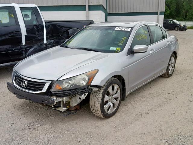 1HGCP26839A093123 - 2009 HONDA ACCORD EXL SILVER photo 2