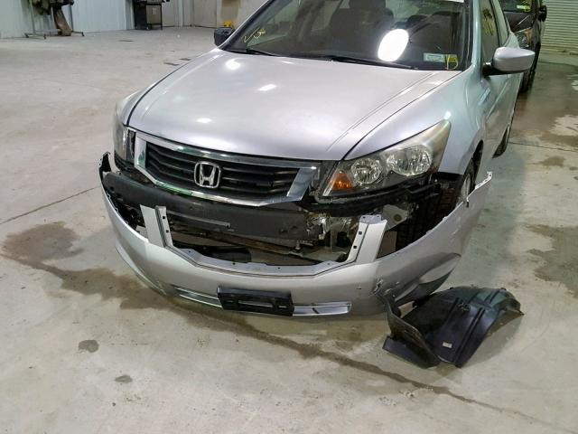 1HGCP26839A093123 - 2009 HONDA ACCORD EXL SILVER photo 9