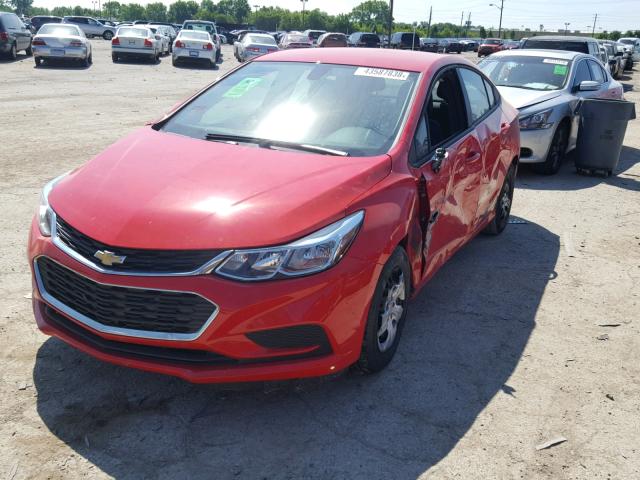 1G1BC5SM4H7269823 - 2017 CHEVROLET CRUZE LS RED photo 2