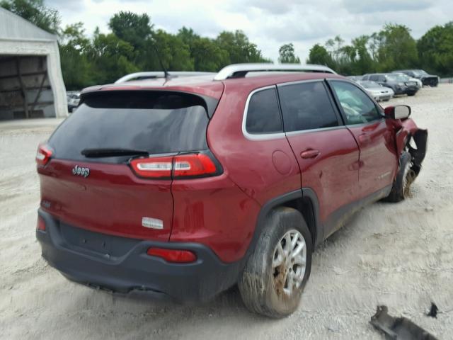 1C4PJLCB1FW548685 - 2015 JEEP CHEROKEE L RED photo 4