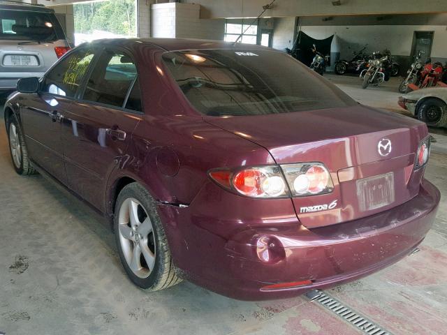 1YVHP80C675M08324 - 2007 MAZDA 6 I BURGUNDY photo 3