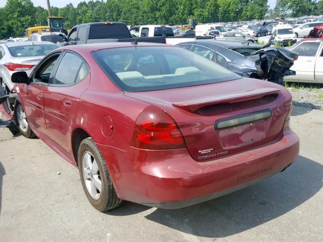 2G2WP552061100047 - 2006 PONTIAC GRAND PRIX BURGUNDY photo 3