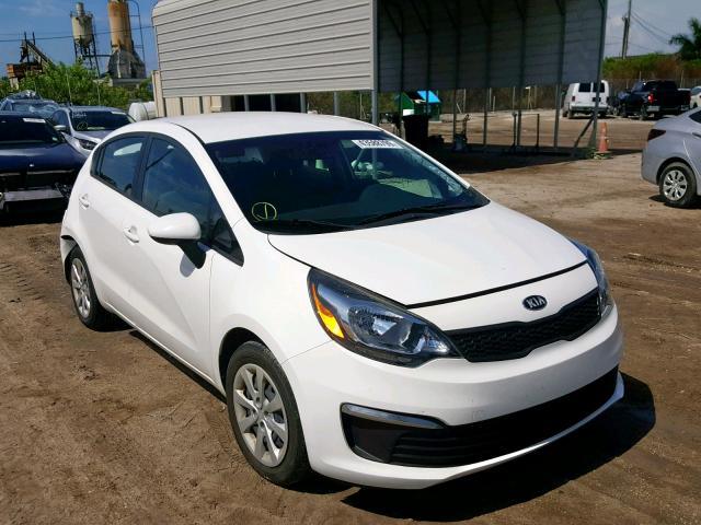 KNADM4A31G6557509 - 2016 KIA RIO LX WHITE photo 1