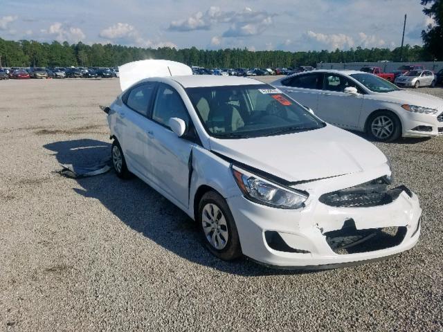 KMHCT4AE5GU058982 - 2016 HYUNDAI ACCENT SE WHITE photo 1