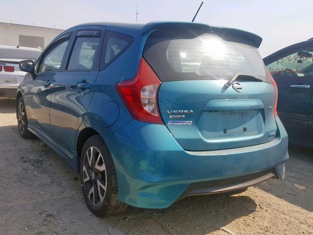 3N1CE2CP6GL389939 - 2016 NISSAN VERSA NOTE TURQUOISE photo 3