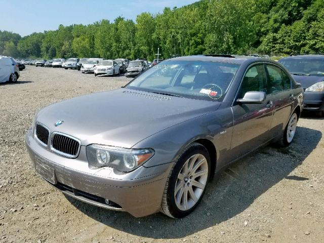 WBAGL63493DP63099 - 2003 BMW 745 GRAY photo 2