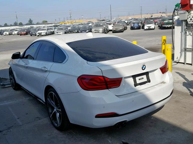 WBA4J1C50JBG77048 - 2018 BMW 430I GRAN WHITE photo 3