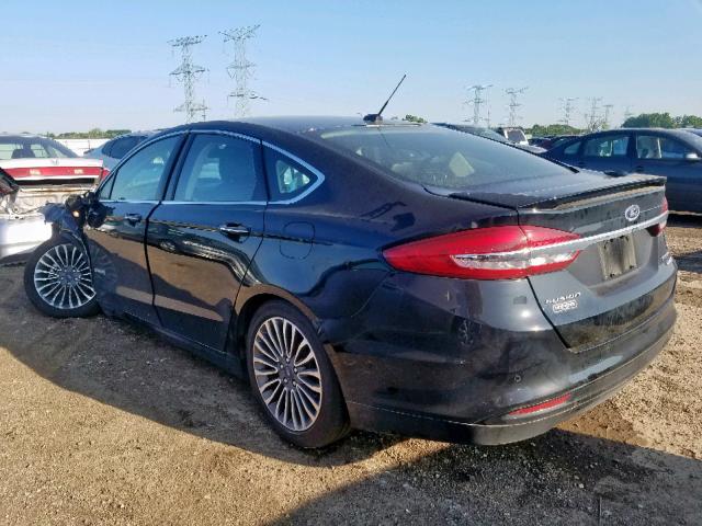 3FA6P0RU7JR265792 - 2018 FORD FUSION TIT BLACK photo 3