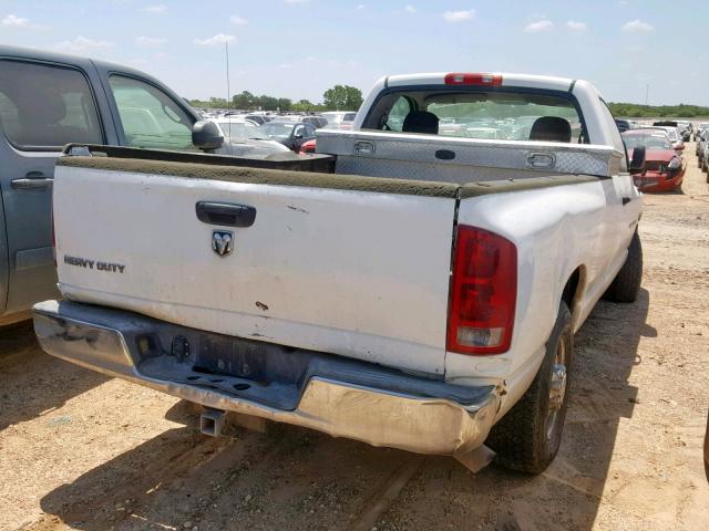 3D7KR26C85G733076 - 2005 DODGE RAM 2500 S Սպիտակ լուսանկար 4