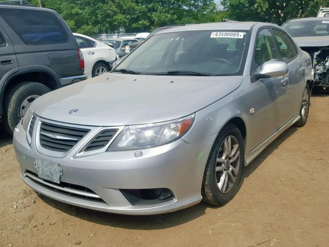 YS3FA4CY4B1312778 - 2011 SAAB 9-3 2.0T SILVER photo 2