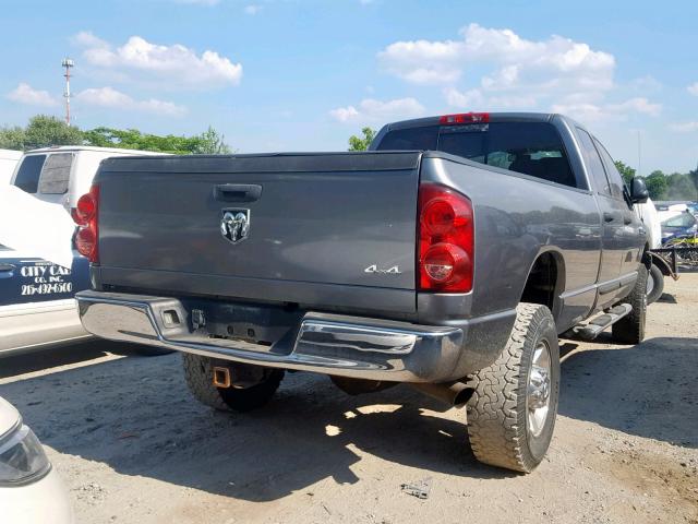 1D7KS28CX7J553651 - 2007 DODGE RAM 2500 S GRAY photo 4