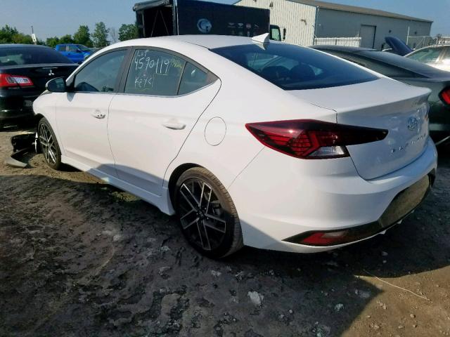 KMHD04LB4KU821860 - 2019 HYUNDAI ELANTRA SP WHITE photo 3