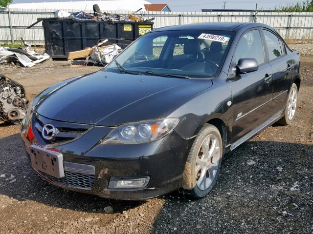 JM1BK324471662236 - 2007 MAZDA 3 S BLACK photo 2