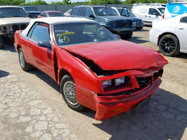 1C3XU4533NF235854 - 1992 CHRYSLER LEBARON RED photo 1