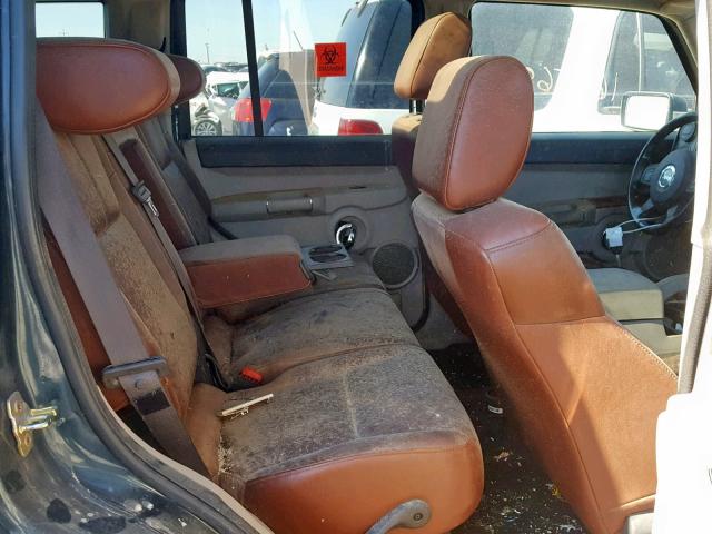 1J8HG58NX6C153528 - 2006 JEEP COMMANDER GREEN photo 6