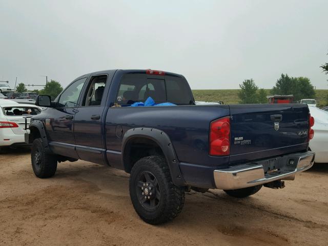 1D7KS28A97J606368 - 2007 DODGE RAM 2500 S BLUE photo 3