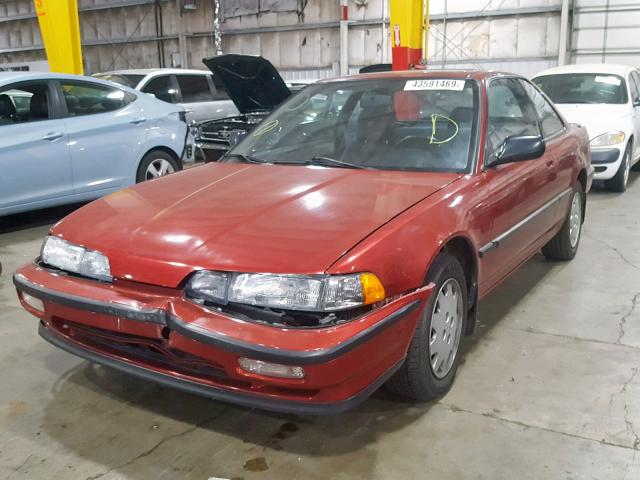 JH4DA9451MS034692 - 1991 ACURA INTEGRA LS RED photo 2