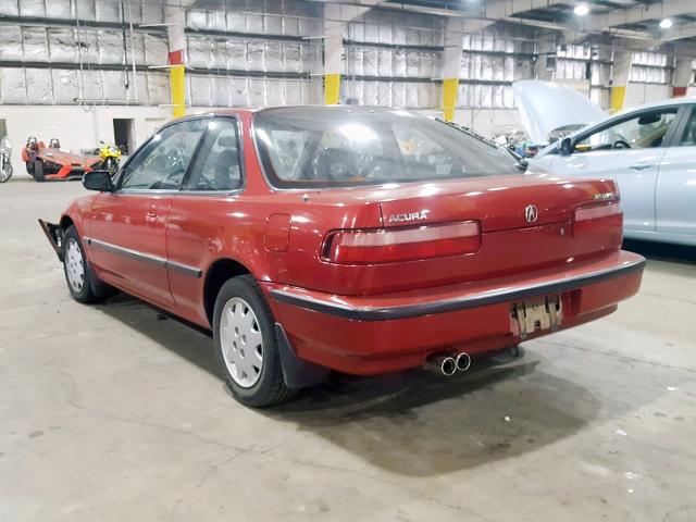 JH4DA9451MS034692 - 1991 ACURA INTEGRA LS RED photo 3