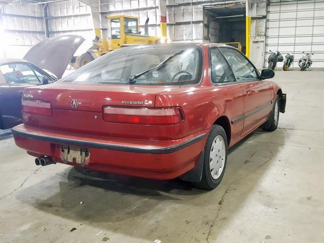 JH4DA9451MS034692 - 1991 ACURA INTEGRA LS RED photo 4