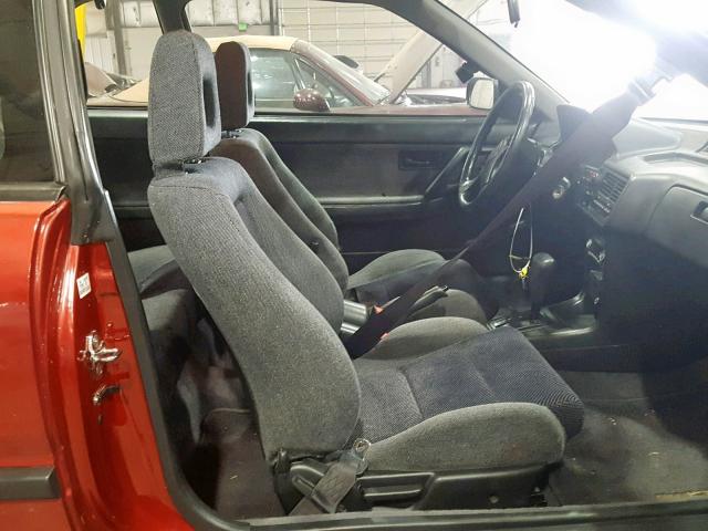 JH4DA9451MS034692 - 1991 ACURA INTEGRA LS RED photo 5