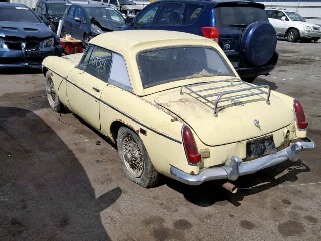 GHN4U165892G - 1969 MG B  CONVERT YELLOW photo 3