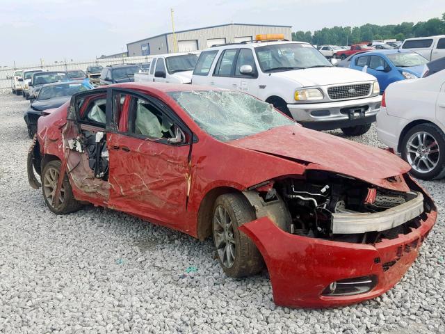 1C3CDFBA8DD317361 - 2013 DODGE DART SXT RED photo 1