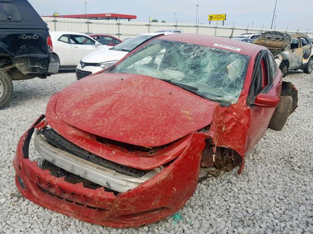 1C3CDFBA8DD317361 - 2013 DODGE DART SXT RED photo 2