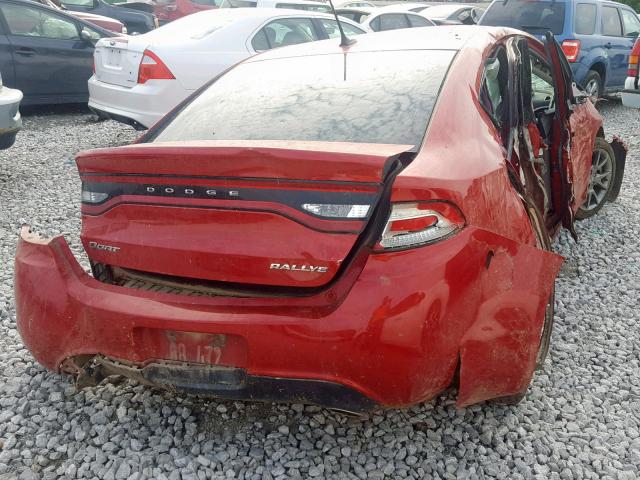 1C3CDFBA8DD317361 - 2013 DODGE DART SXT RED photo 4