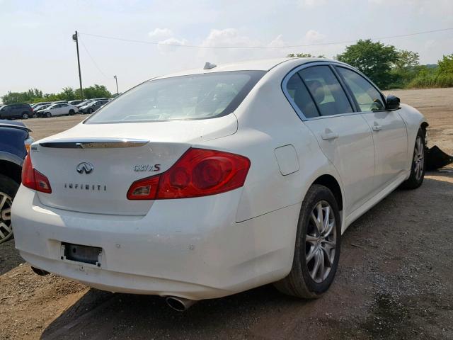 JN1CV6ARXCM971408 - 2012 INFINITI G37 WHITE photo 4