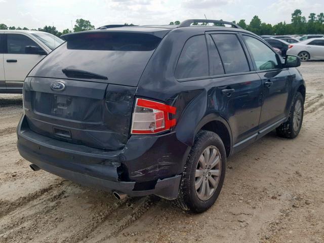 2FMDK38C88BA36746 - 2008 FORD EDGE SEL BLACK photo 4