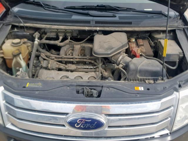 2FMDK38C88BA36746 - 2008 FORD EDGE SEL BLACK photo 7