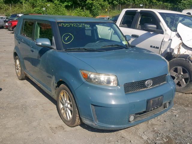 JTLKE50E281055577 - 2008 SCION XB TEAL photo 1