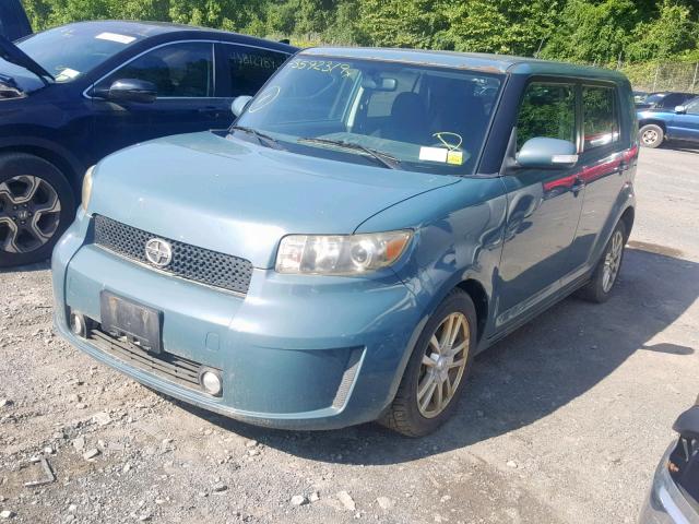 JTLKE50E281055577 - 2008 SCION XB TEAL photo 2