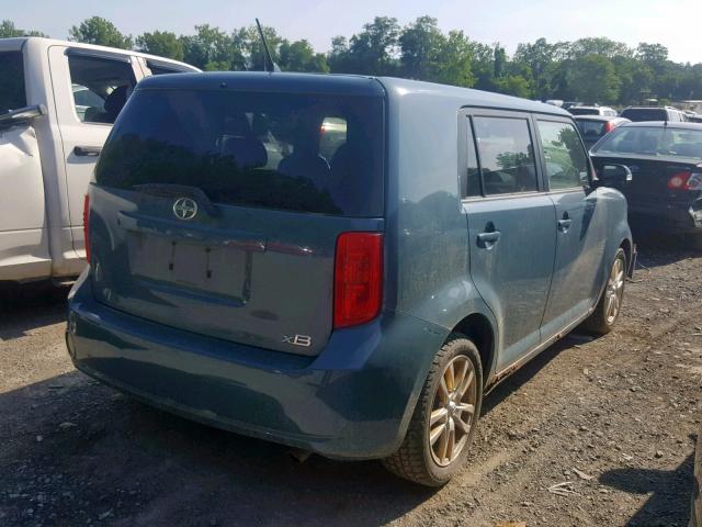 JTLKE50E281055577 - 2008 SCION XB TEAL photo 4