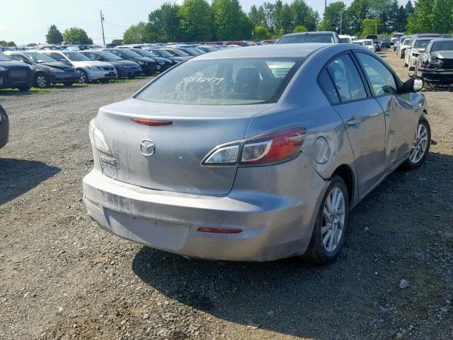 JM1BL1UF0D1749028 - 2013 MAZDA 3 I SILVER photo 4