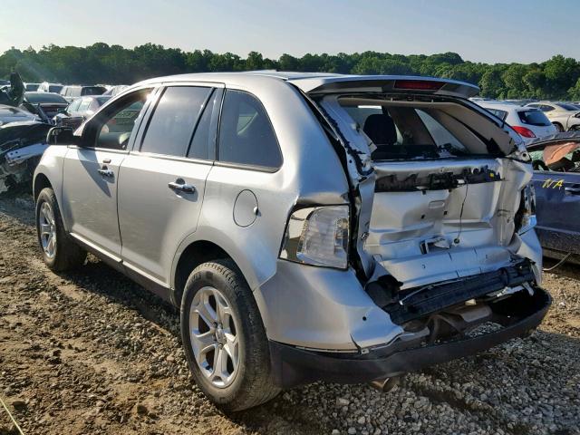 2FMDK3JC1BBB08534 - 2011 FORD EDGE SEL SILVER photo 3