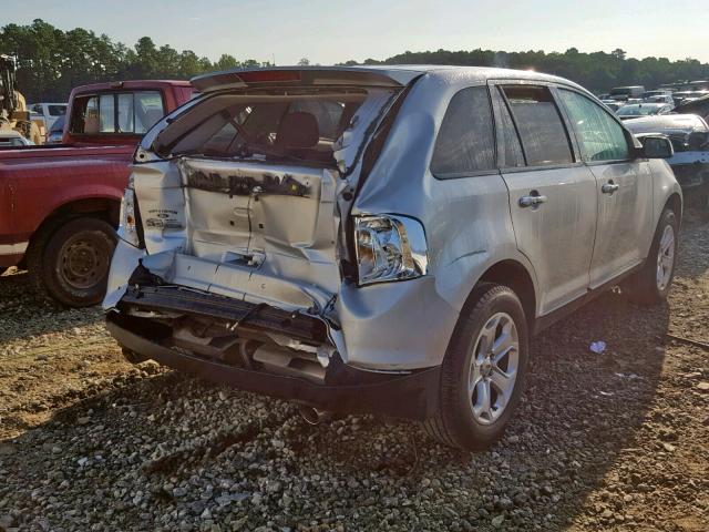 2FMDK3JC1BBB08534 - 2011 FORD EDGE SEL SILVER photo 4