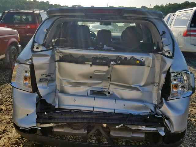 2FMDK3JC1BBB08534 - 2011 FORD EDGE SEL SILVER photo 9