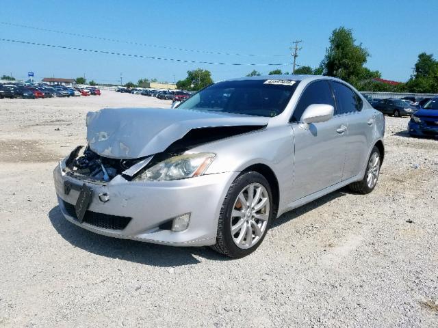 JTHCK262085018202 - 2008 LEXUS IS 250 SILVER photo 2