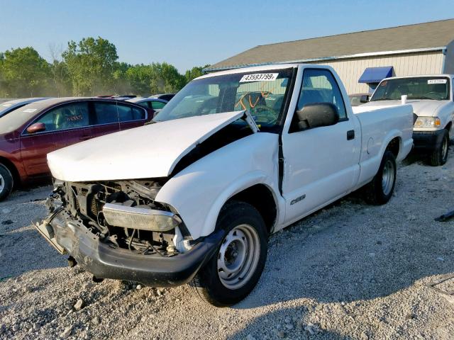 1GCCS145618260263 - 2001 CHEVROLET S TRUCK S1 WHITE photo 2