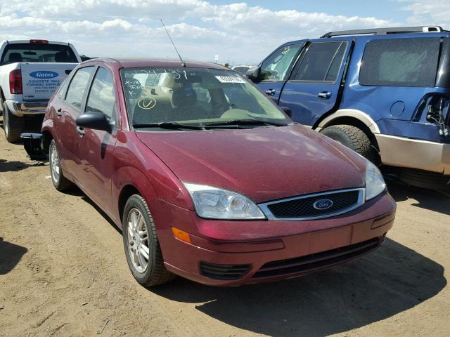 1FAHP34N77W361311 - 2007 FORD FOCUS ZX4 MAROON photo 1