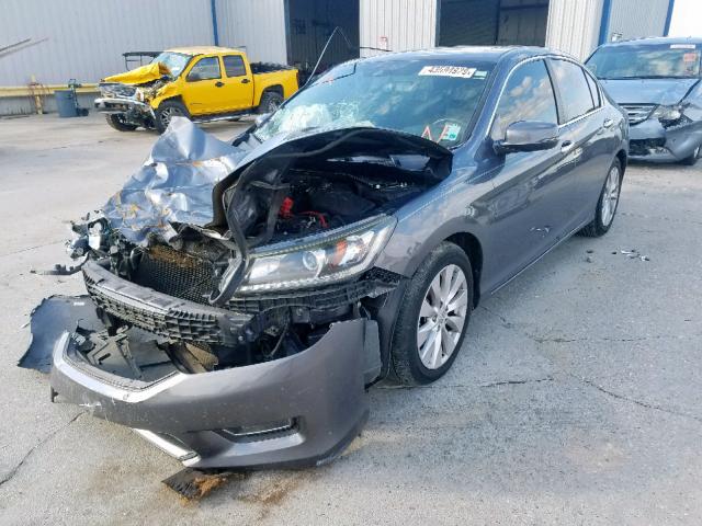 1HGCR2F8XDA180133 - 2013 HONDA ACCORD EXL CHARCOAL photo 2