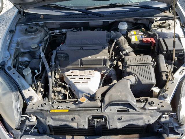 4A3AK24F06E056165 - 2006 MITSUBISHI ECLIPSE GS SILVER photo 7