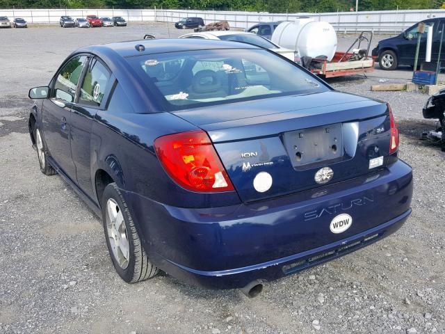 1G8AW15B27Z145592 - 2007 SATURN ION LEVEL BLUE photo 3