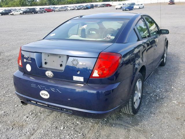 1G8AW15B27Z145592 - 2007 SATURN ION LEVEL BLUE photo 4